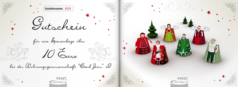 WG Carl Zeiss Weihnachtskarten