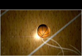 Sporttrailer Studie Basketball - Ball von oben